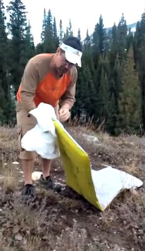Inflate A Sleeping Pad With A Trash Compactor Bag