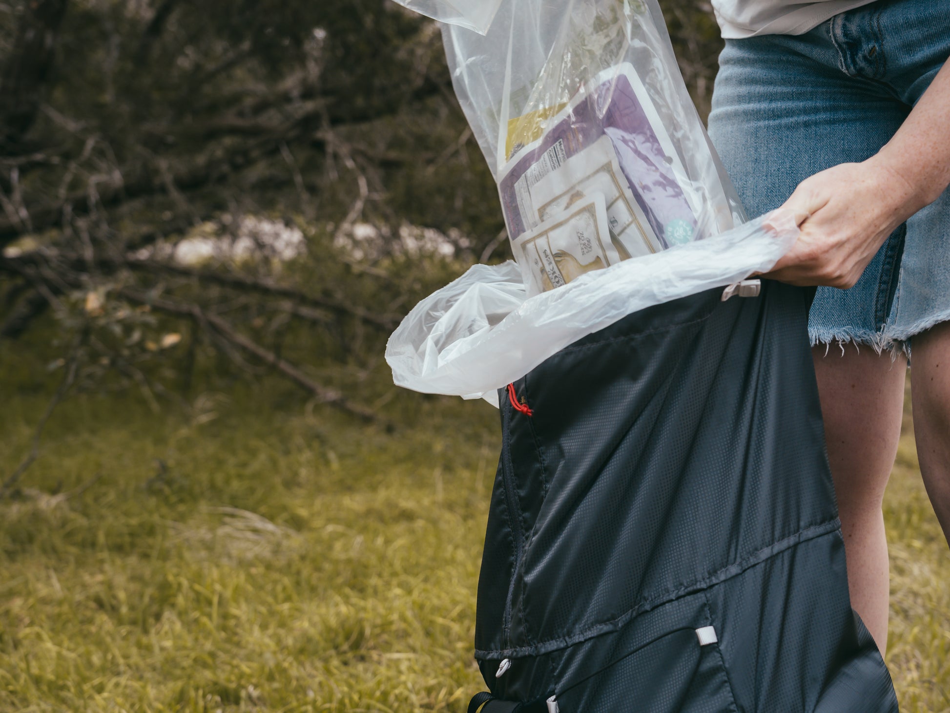 garbage bag rain skirt Clear Waterproof Pack Liners