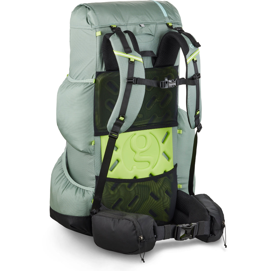 Gossamer Gear Mariposa 60 Backpack Green / S w' S/M Curved PVT Hipbelt