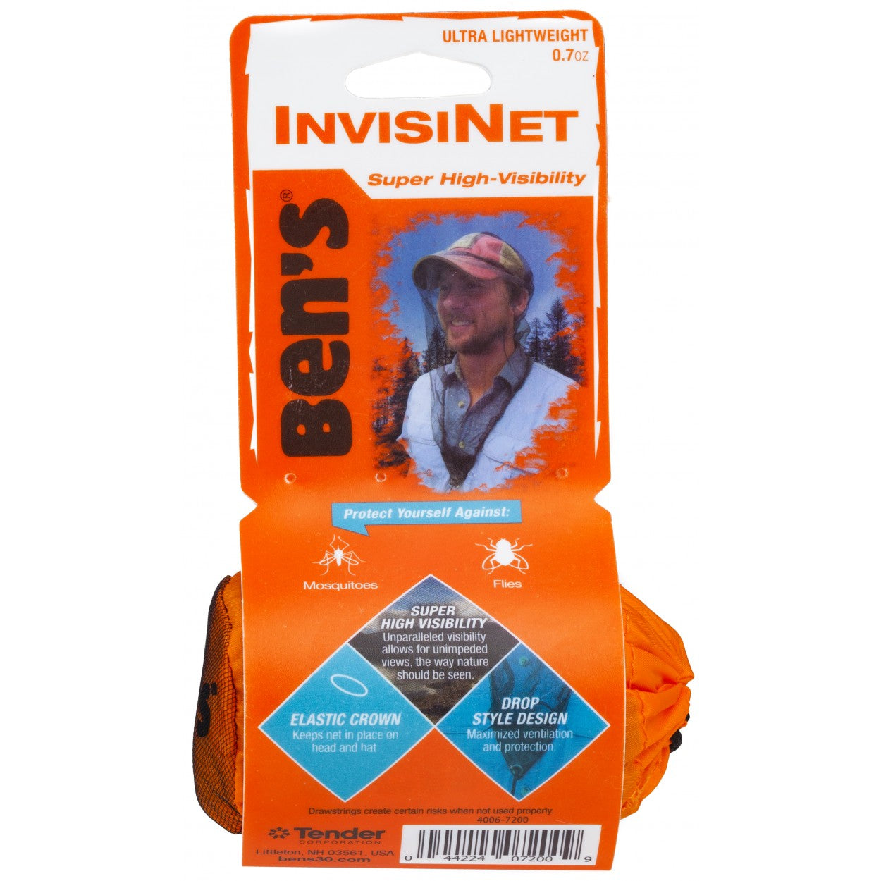 GOSSAMER GEAR Ben's InvisiNet Bug Head Net